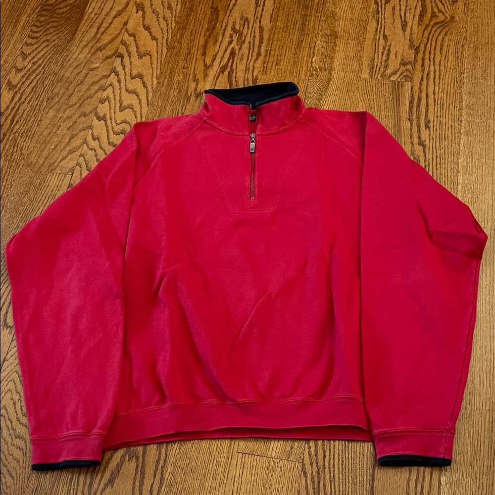 Bobby Jones Men's Red Zip-Up Pullover
